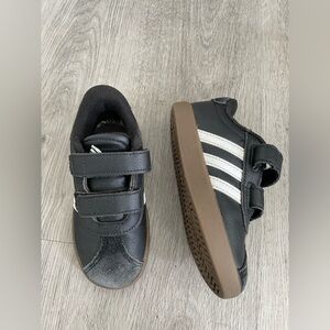 Adidas Kids Boys Black and White Sneakers with Brown Soles Infant 9k